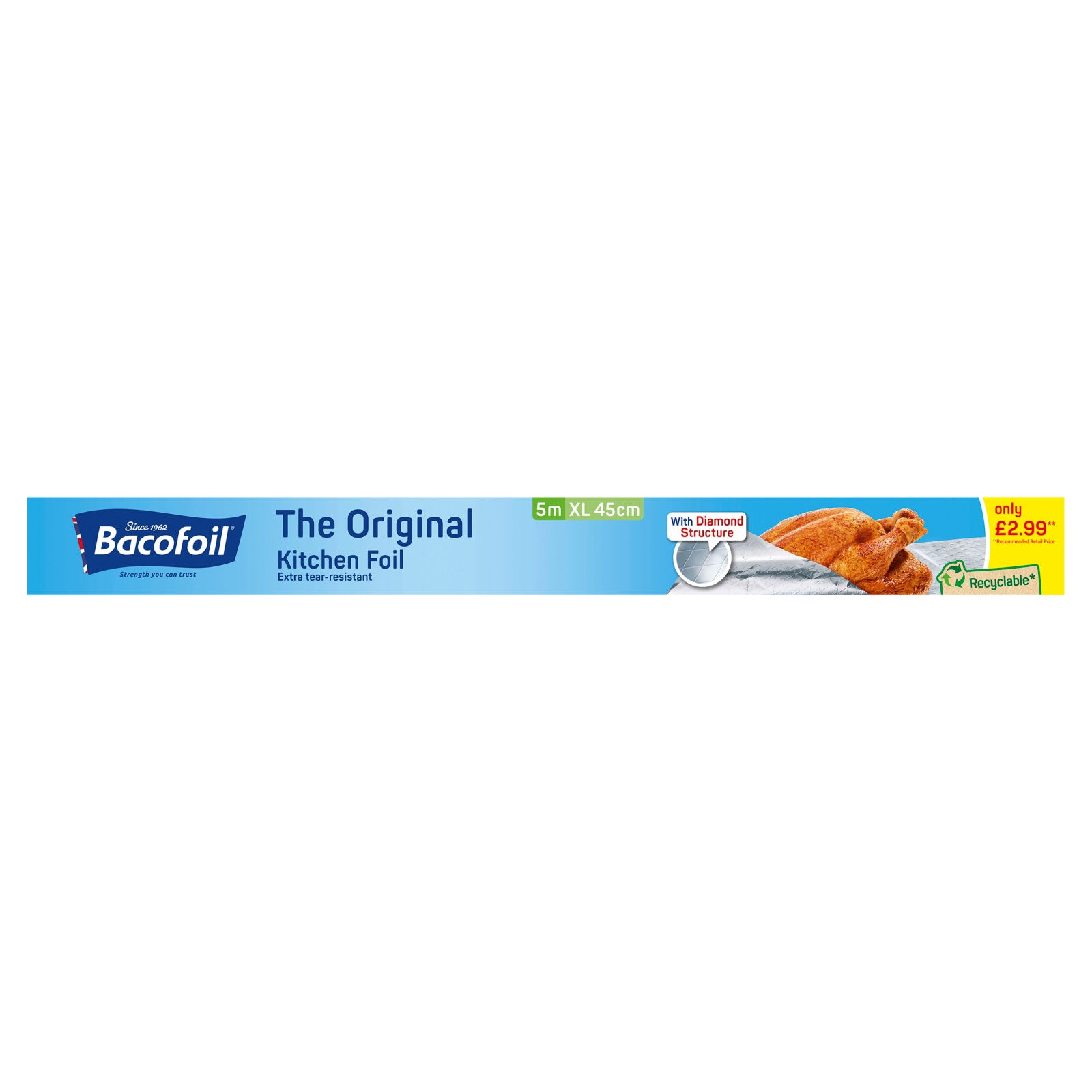 Bacofoil Original Kitchen Foil 5m XL 45cm Bacofoil Original Kitchen Foil 5m XL 45cm